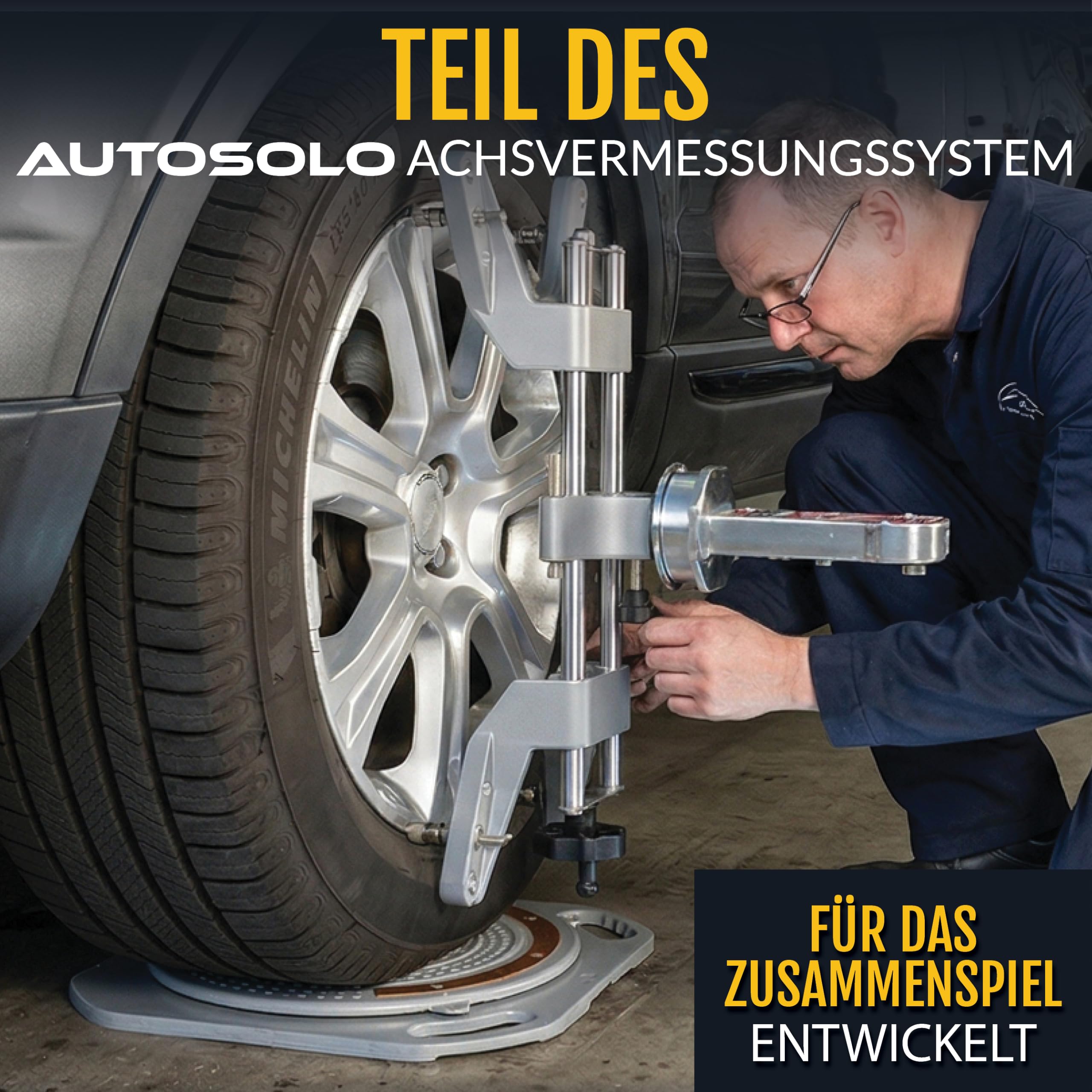 AutoSolo Magnetisches Sturz-, Nachlauf- und Spreizungs-Messgerät - Erschwingliches 3-in-1 Achsvermessungswerkzeug für DIY-Mechaniker