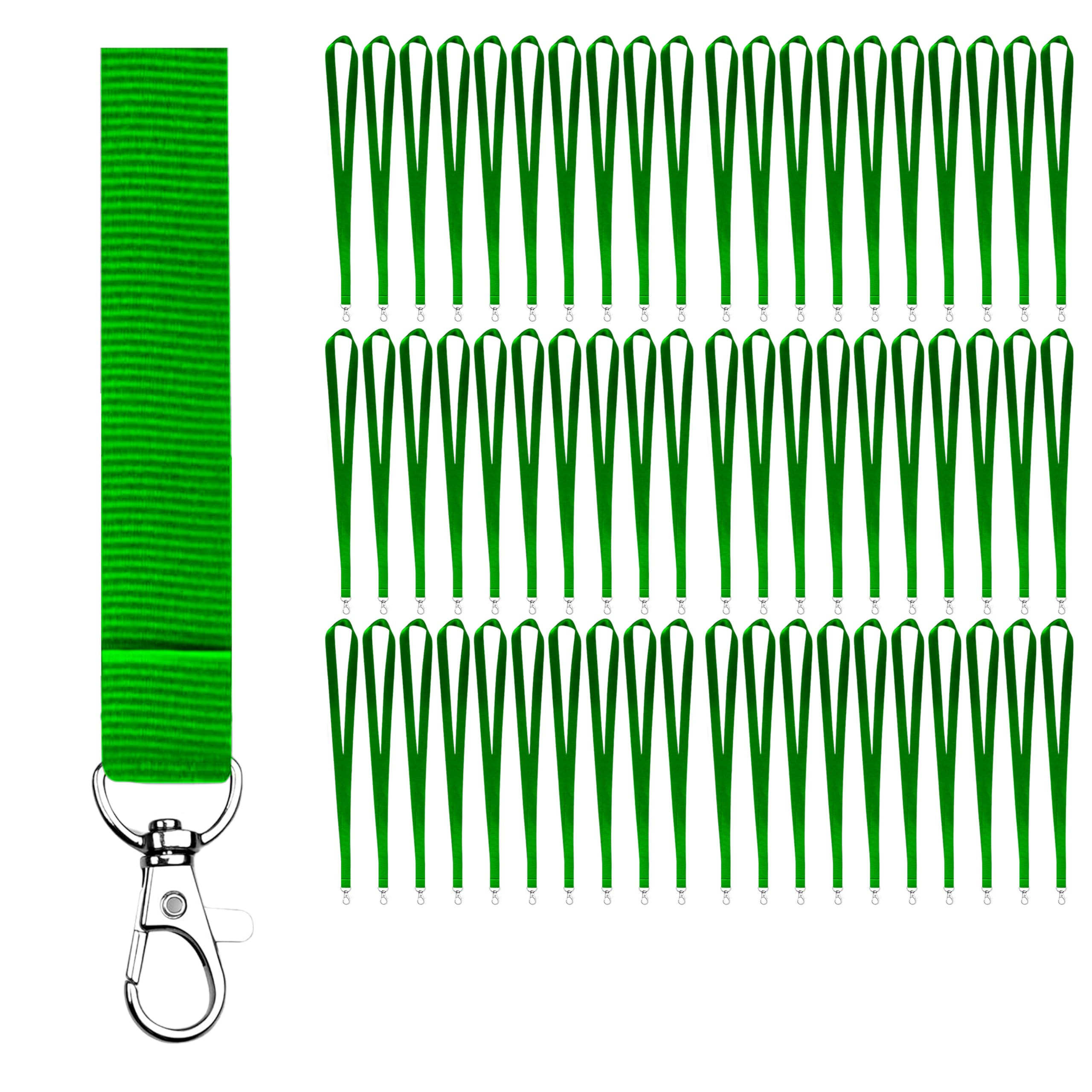 Stück Schlüsselband aus Polyester mit Metallhaken - 2cm Breite & 46cm Länge - Schlüsselbänder zum Umhängen - Für Ausweis, USB, Schlüssel, Pendrive