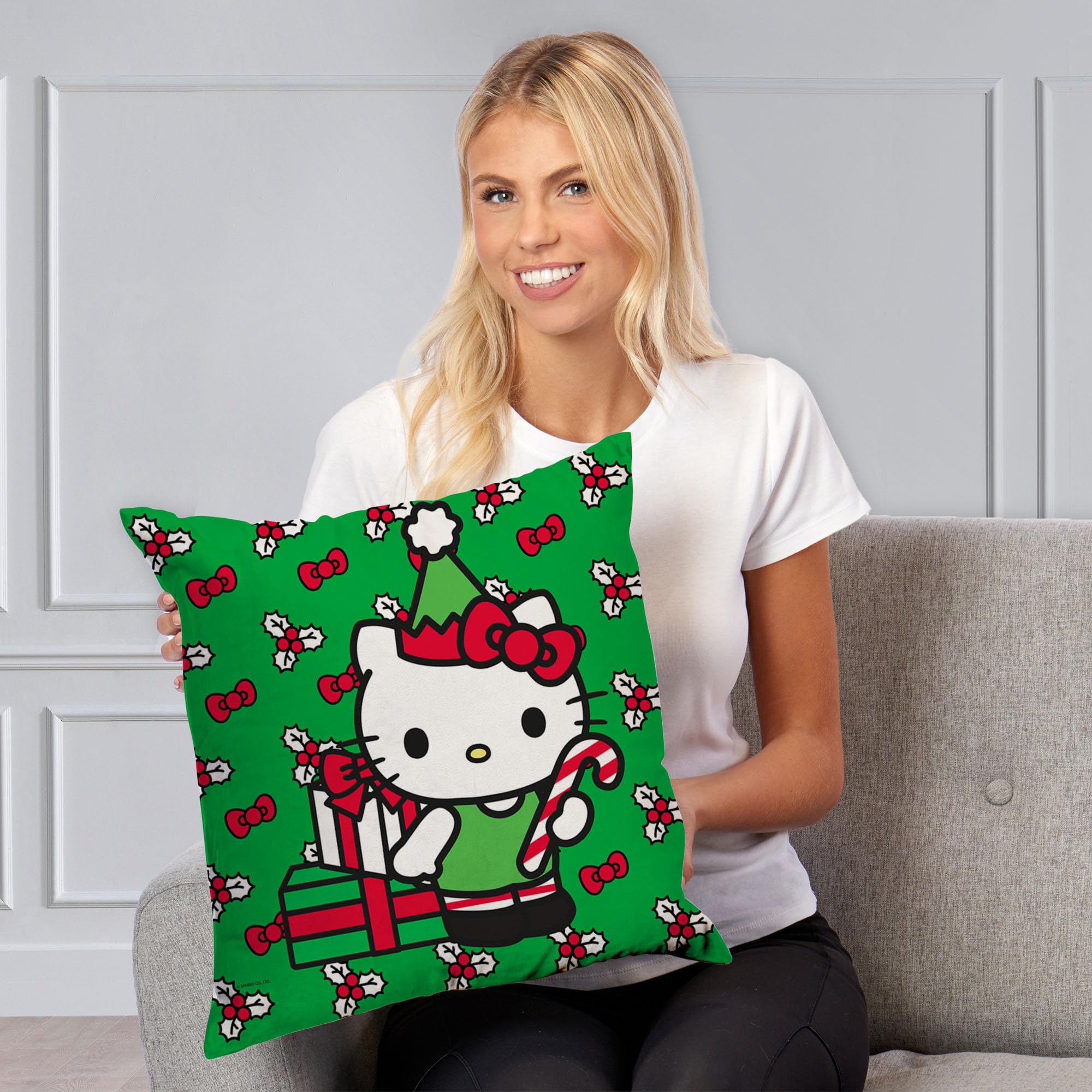 Northwest Hello Kitty Pillow, 18" x 18", Good Or Bad