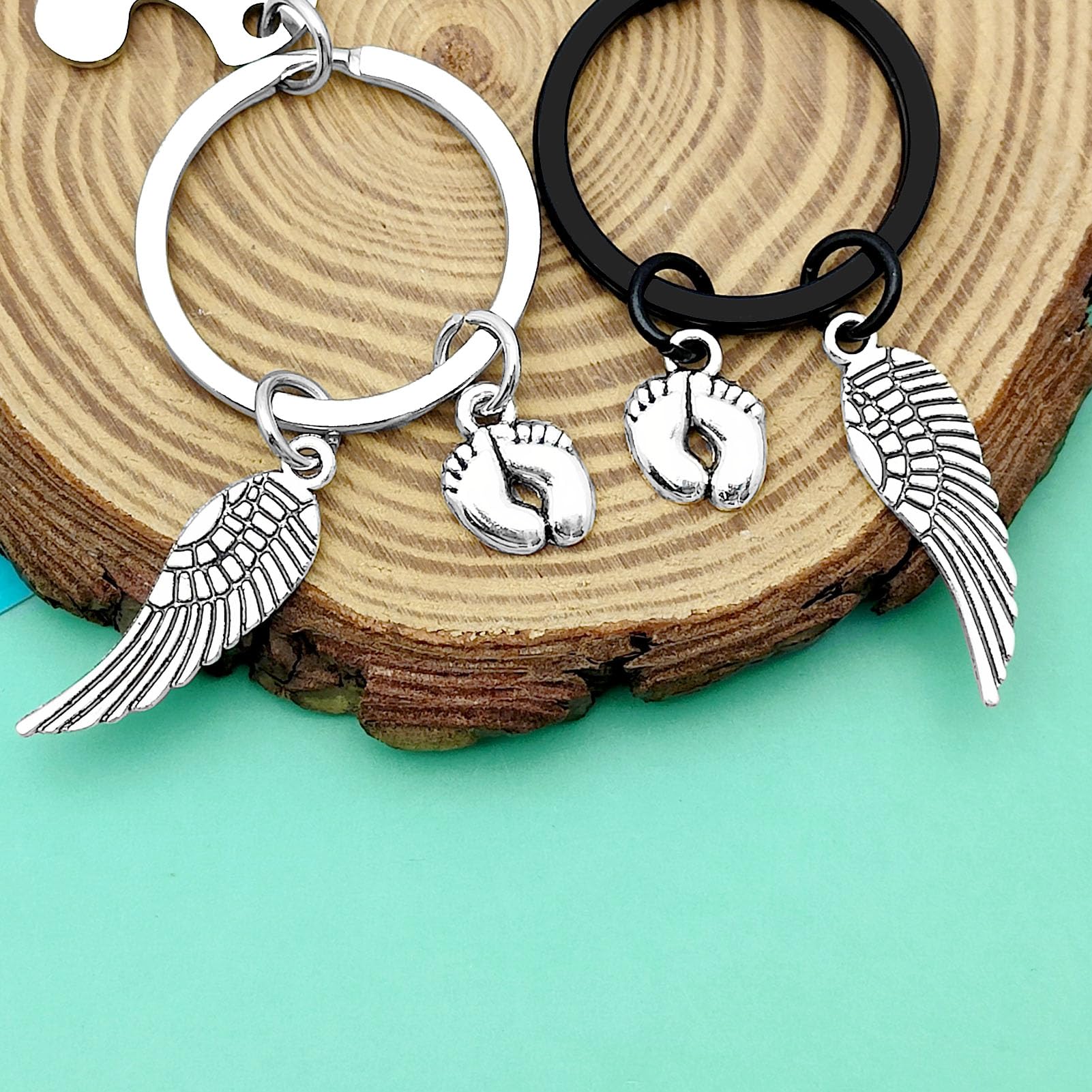 Dabihu Loss Memorial Keychain Loss of Baby Memorial Gift Sympathy Gift for Infant Lost Pregnancy Baby Miscarriage Jewelry Remembrance Grieving Gifts Sympathy Gifts for Parent Miscarriage Keepsake