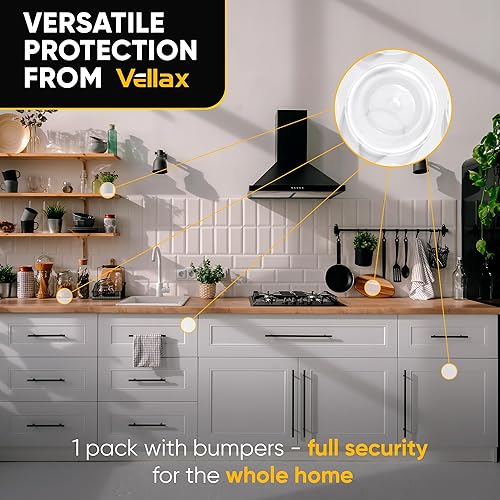 Miniatura 2 de Vellax Parachoques autoadhesivos para puerta de gabinete, 128 piezas de parachoques de goma de silicona transparente para amortiguar el sonido,