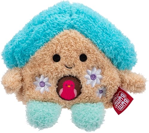 Miniatura 4 de BumBumz SpringBumz - Paquete de 5 peluches de 4.5 pulgadas, zanahoria Carson, pollo amarillo cammie, huevo duro de Ethan, regadera Cosimo y casa de