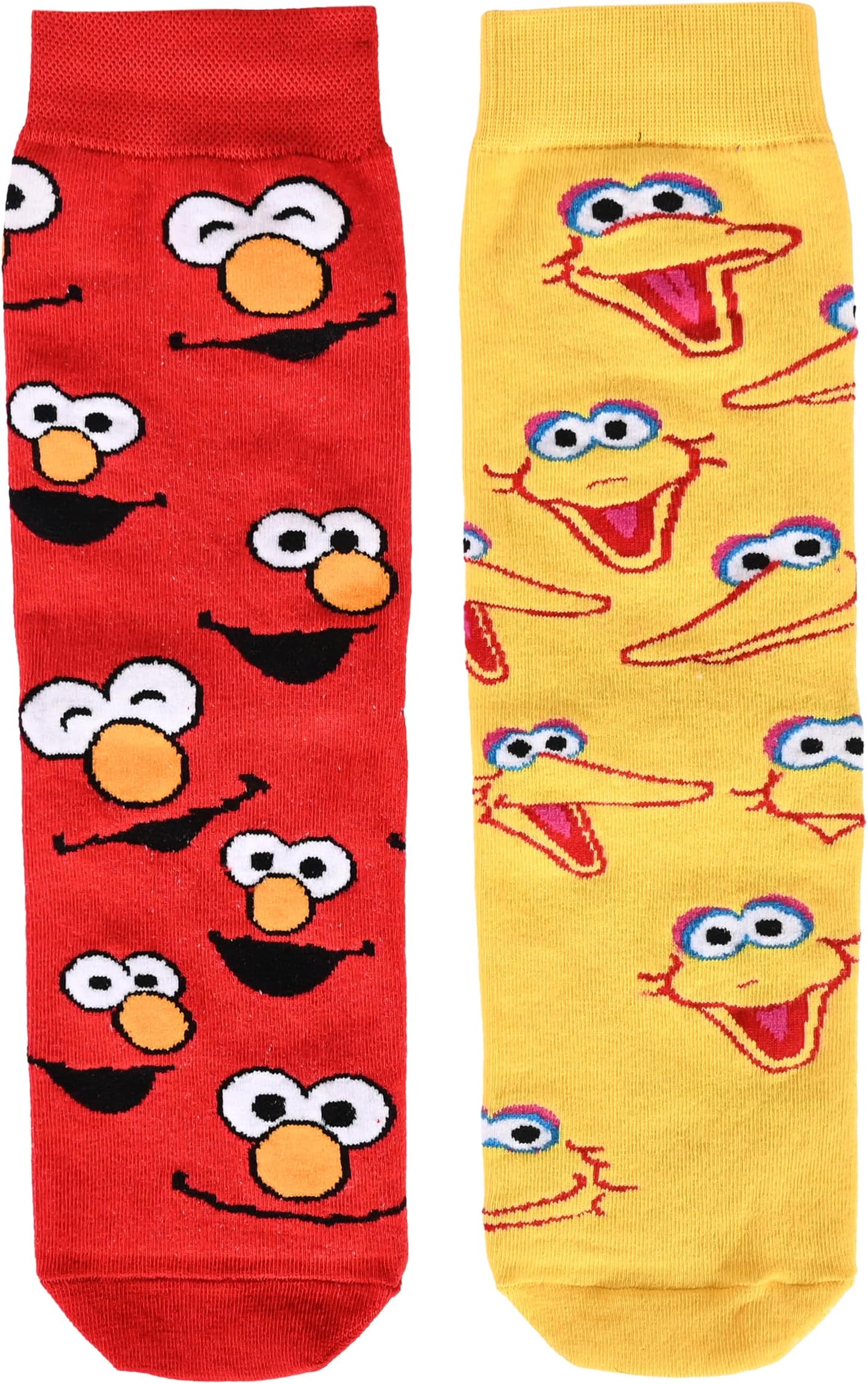 THELA GAADI - Quirk on wheelsTHELA GAADI Sesame Street Elmo & Cookie Monster Socks - 100% Combed Cotton Printed Funky Socks for Men & Women| Ankle Length, Unisex, Free Size | Odour Free, Breathable | Pack of 2