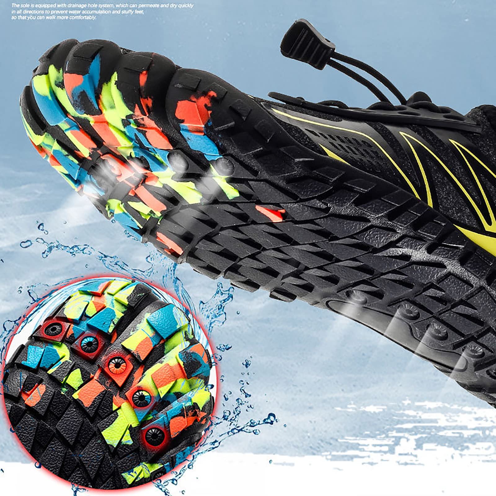 Buty boso Męskie Kobiety, Trekking Lekkie podparcie łuku Antypoślizgowe Outdoor Trail Running Beach Water Trainers, na siłownię Swim Snorkeling Surfing Buty do wody(Blue,39 EU)
