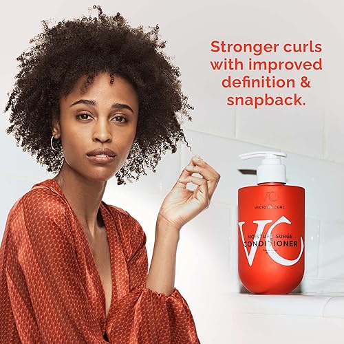 Miniatura 3 de VICIOUS CURL Acondicionador de sobretensión de humedad para todo tipo de cabello rizado vuelve a enrollar rizos dañados, suaviza, desenreda, hidrata