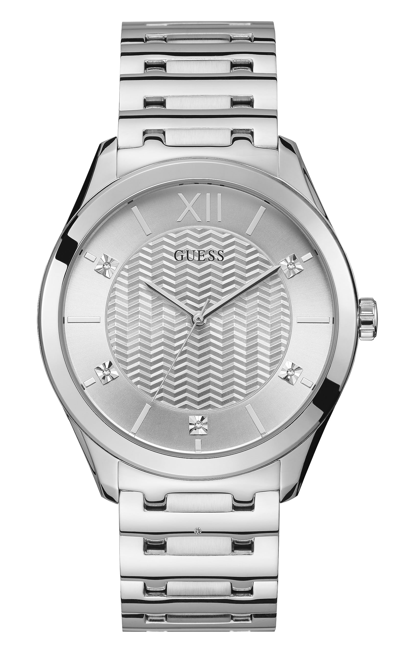 See full amazon price history chart for Guess Men Silver Dial Analog Stainless Steel Strap Watch - U1341G1M Guess Men Silver Dial Analog Stainless Steel Strap Watch - U1341G1M (B0CGLDS4ZD) Amazon Price History, Amazon Price Tracker