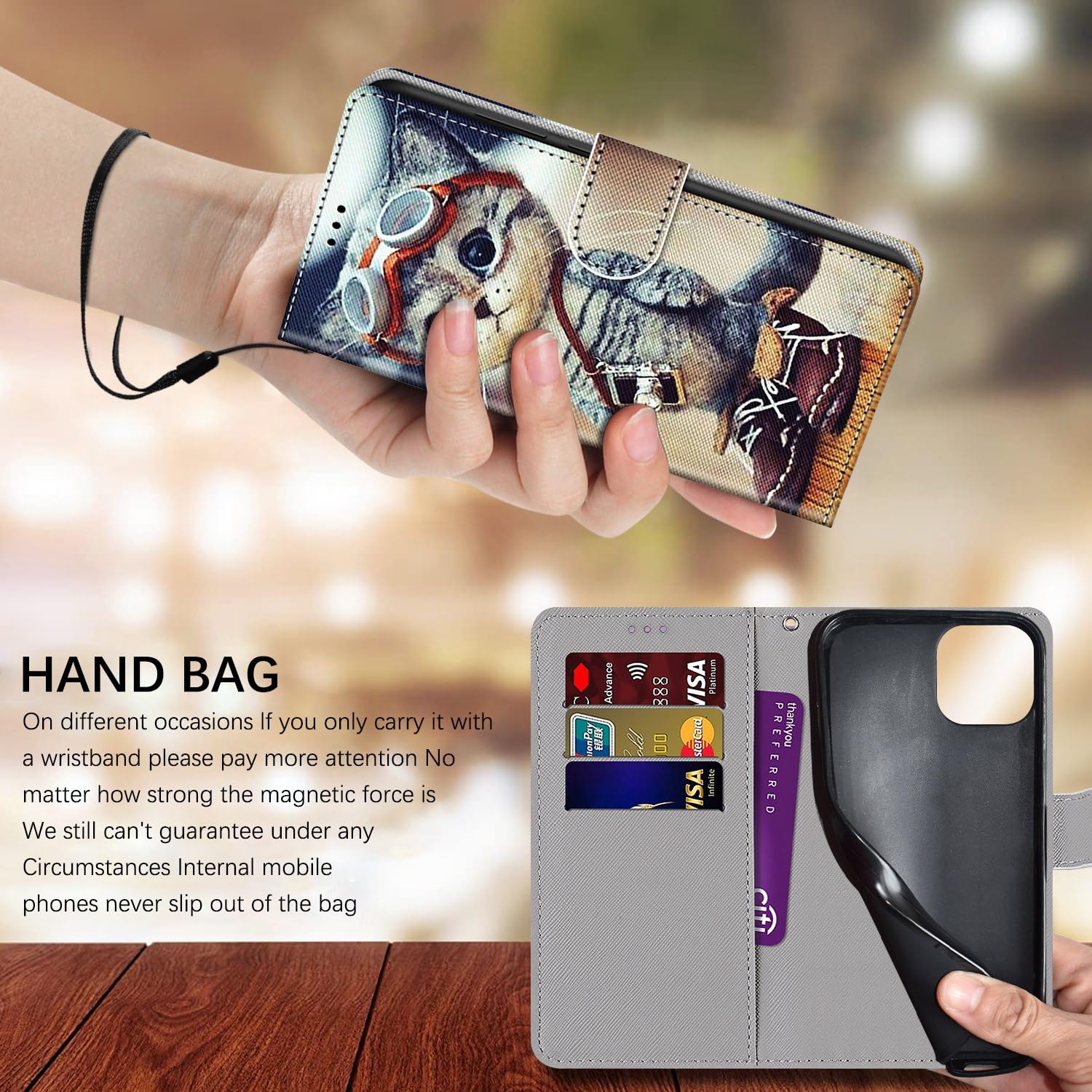 Handyhülle Für Xiaomi Redmi A3 – Flip-Leder Mit Standfunktion & Kartenfächern, Stoßfest