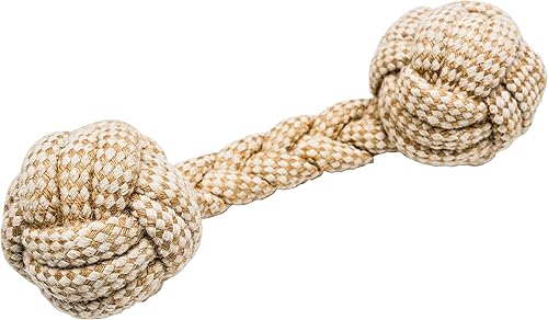 Miniatura 7 de Franklin Pet Supply- Juguetes de cuerda natural para perros - Paquete de 4 - Cáñamo-Juega a buscar - Tirar de guerra - dentición de perro - Masticar