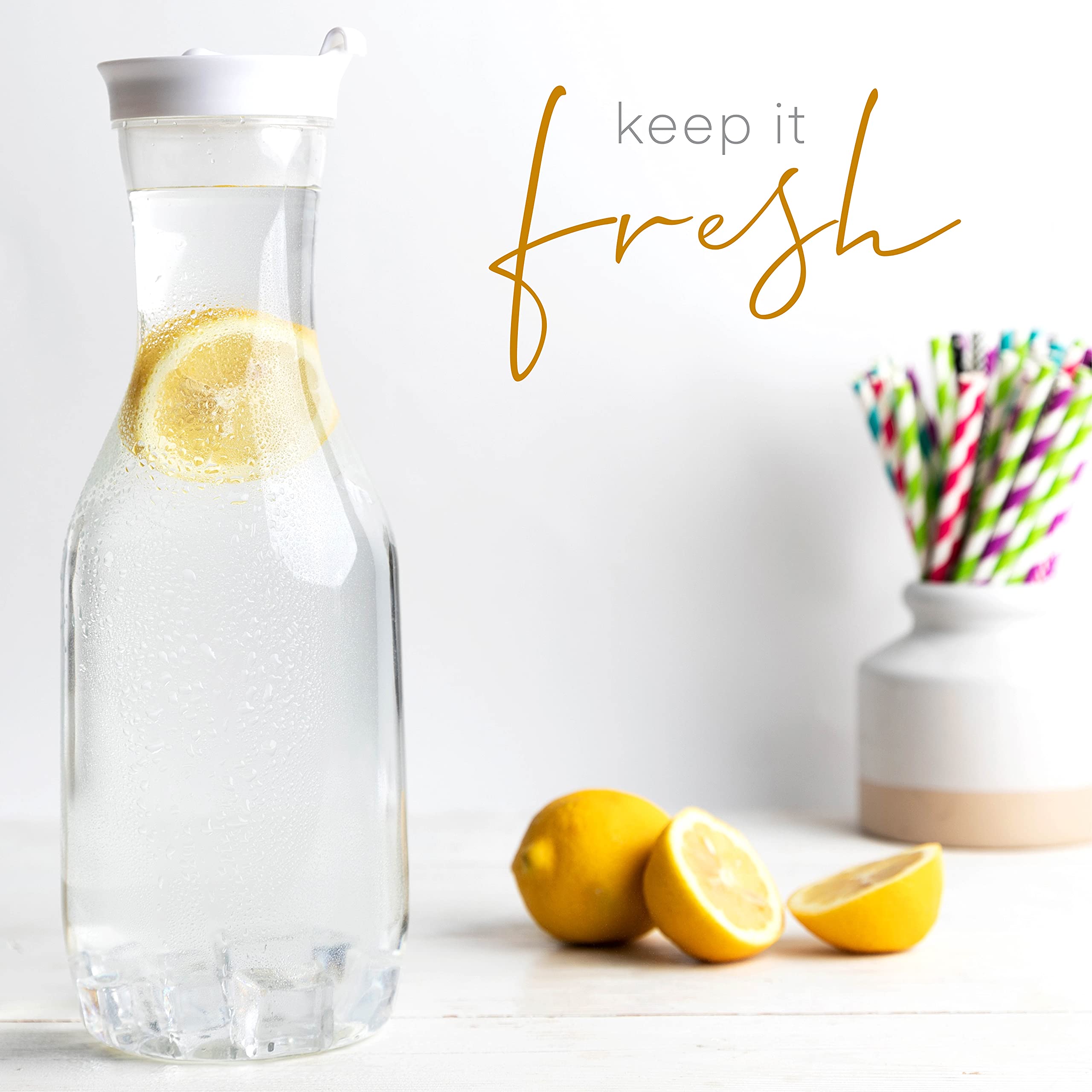 Carafe à Décanter Transparente Remplie De Strass Avec Poignée - Pichet