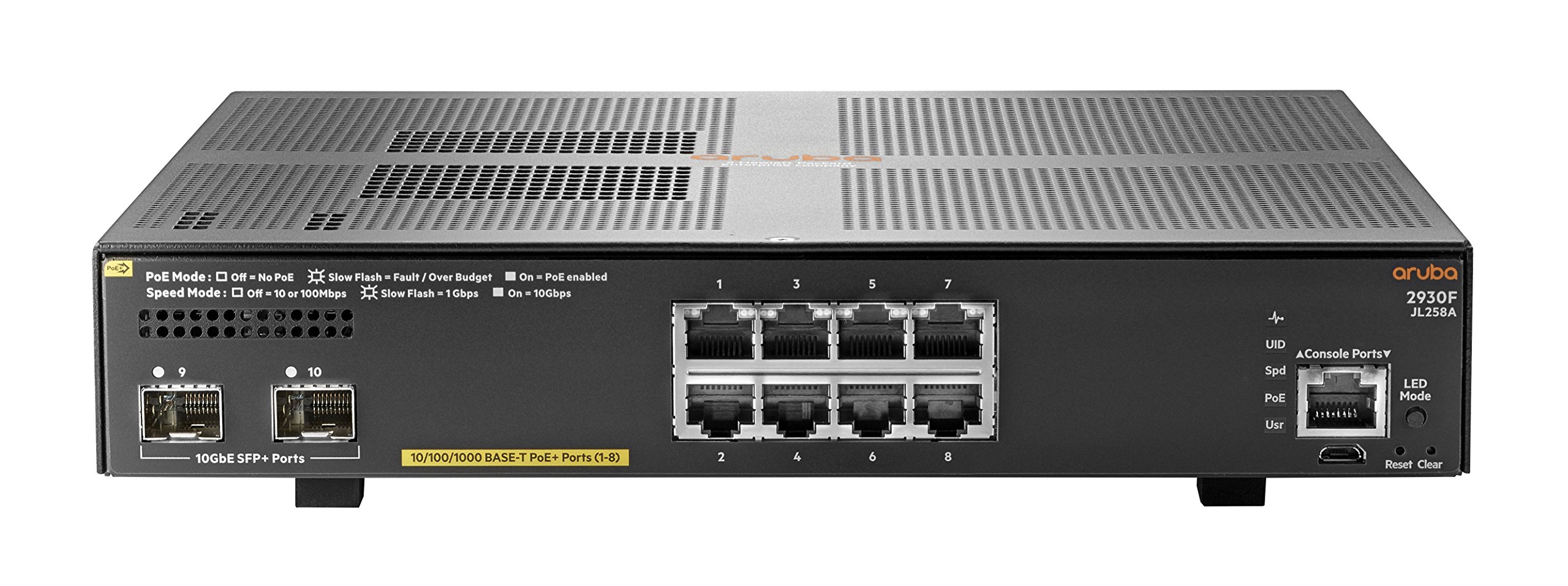 Amazon.com: HP Aruba 2930F 8G PoE+ 2SFP+ Switch : Electronics