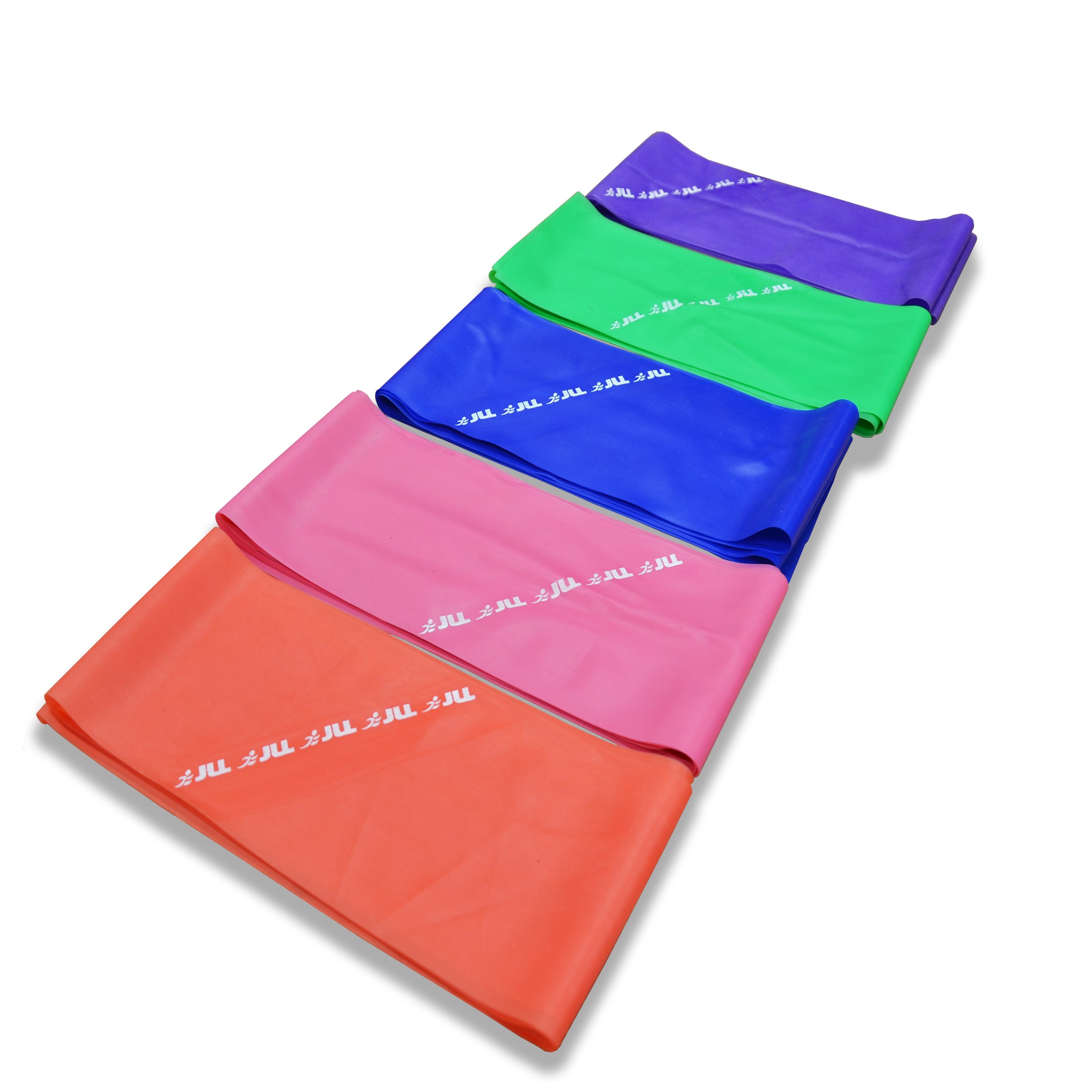 JLL® Resistance Bands 0.4mm Thick, 12cm in width - Pilates - Strength Training & Conditioning - Stretch Bands - Yoga - Ultimate Keep Fit Equipment