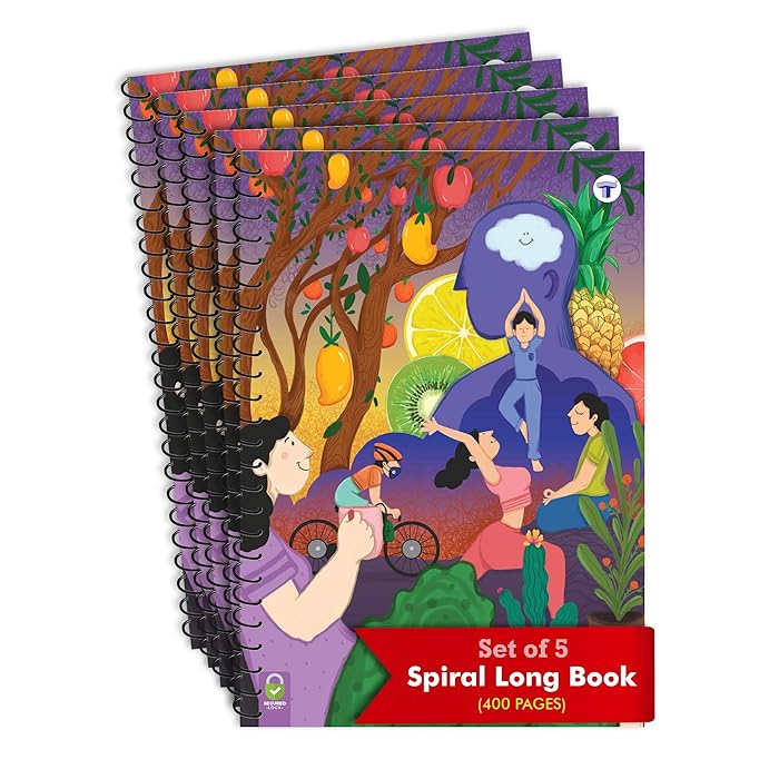 Buy Target Publications Spiral Notebooks 400 Pages Ruled Paper A4