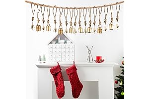 Antique Metal Mini Bells for Vintage and Rustic Christmas Decorations