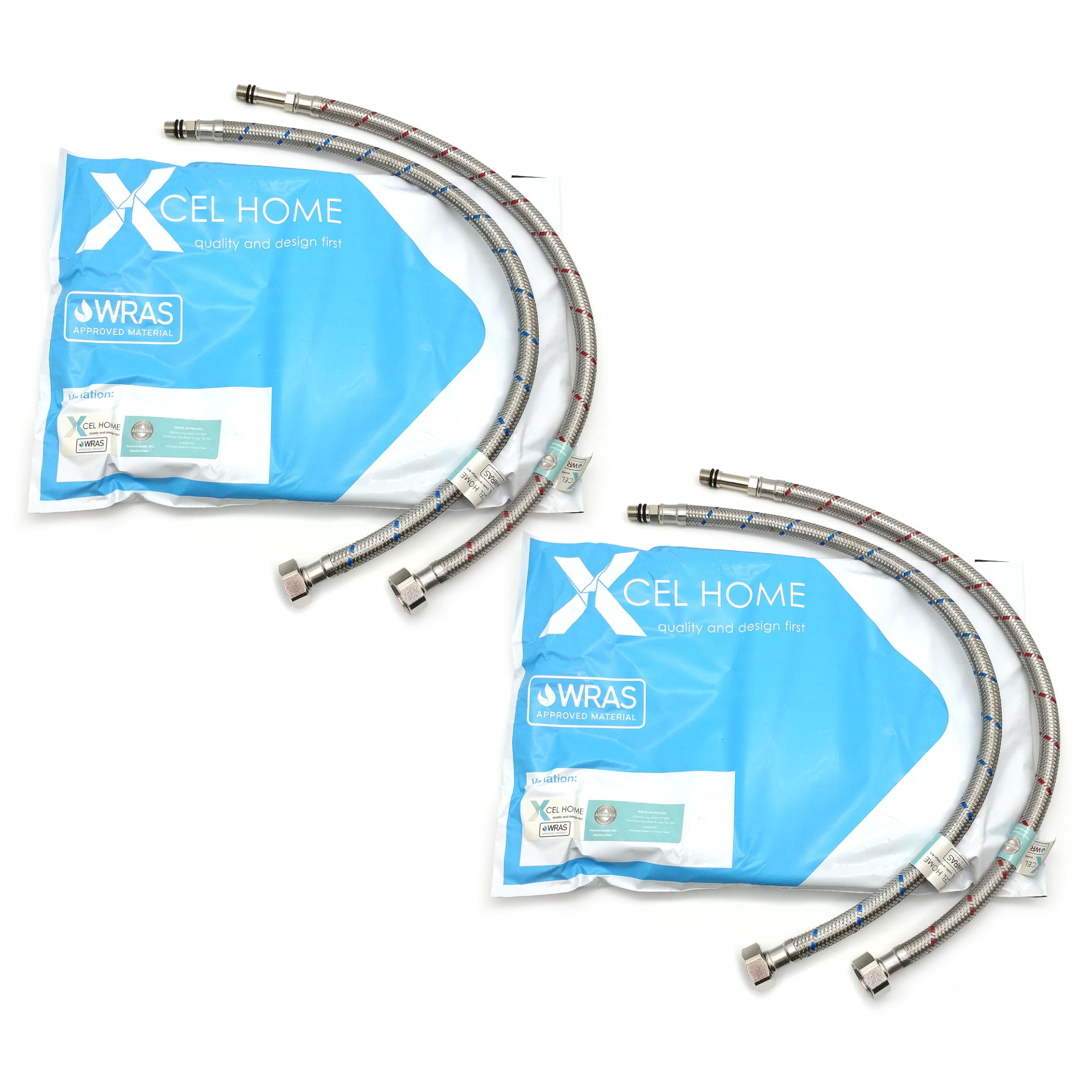 Latiguillos flexibles M10 x 1/2 de 50 cm para solucionar problemas de presión y óxido