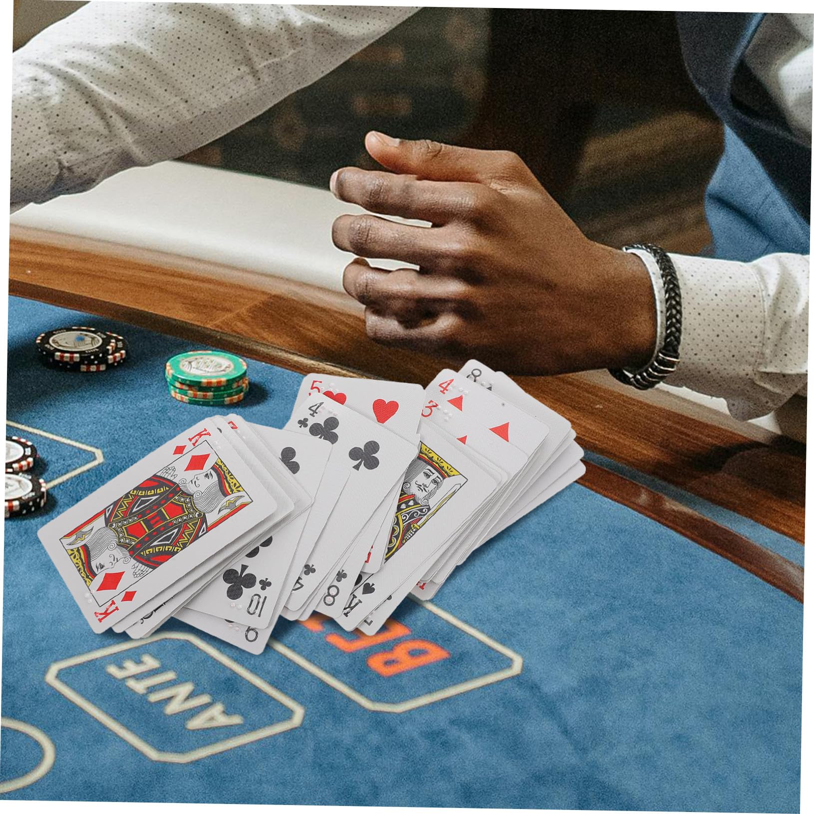 da Gioco in Braille Grandi per Ipovedenti e Non Vedenti Poker Accessibile per Adulti e Facilitano Giochi Inclusivi e Apprendimento
