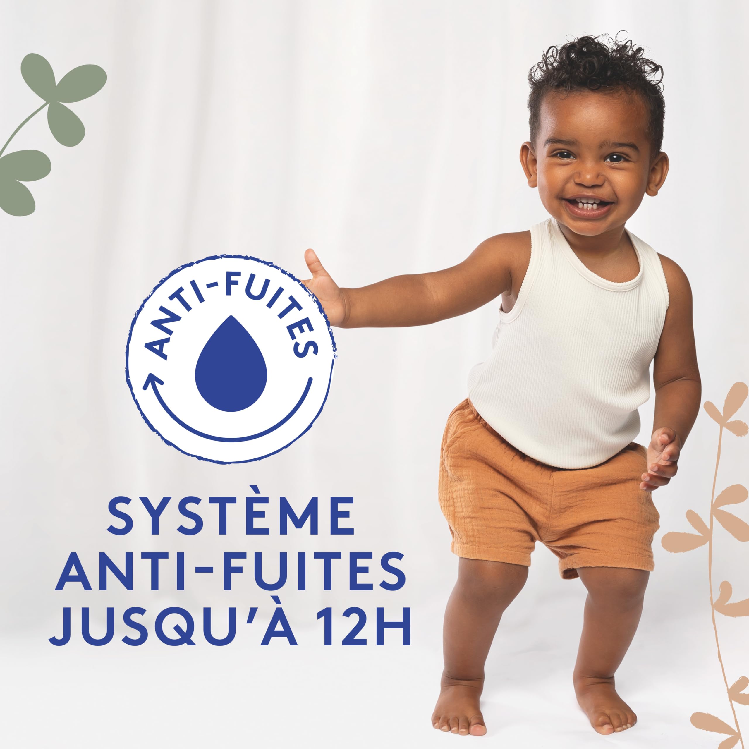Lotus Baby Douceur & Confort - Culottes Taille 6 (16-26 kg) Pack 1 mois - 112 culottes