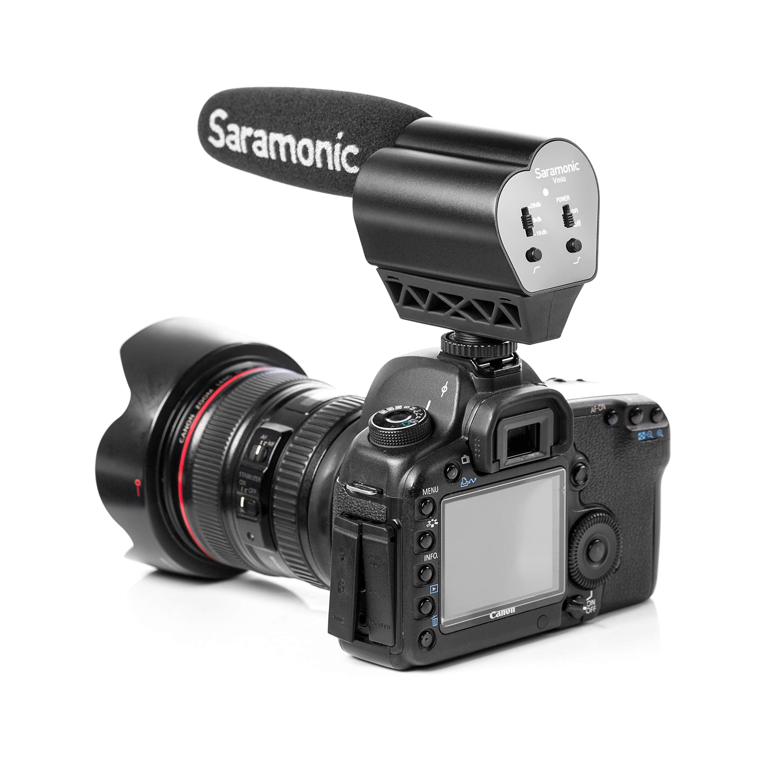Saramonic - Microfono VMIC per fotocamere/videocamere DSLR, nero