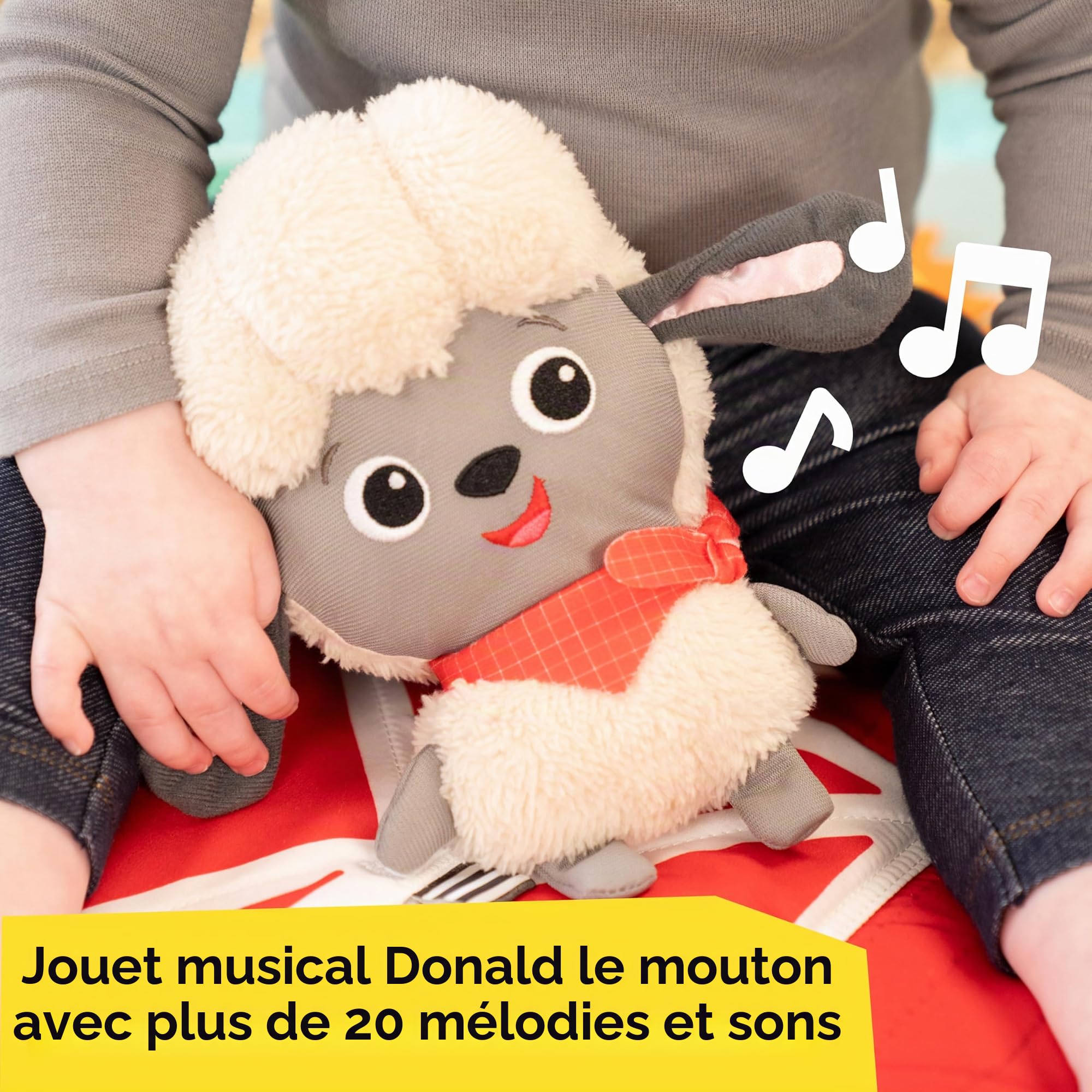 Baby Einstein Tapis d'Éveil Happy Harvest Explorateurs de la Ferme – Avec 5 Jouets Amovibles et +20 Mélodies & Sons, Dès la Naissance
