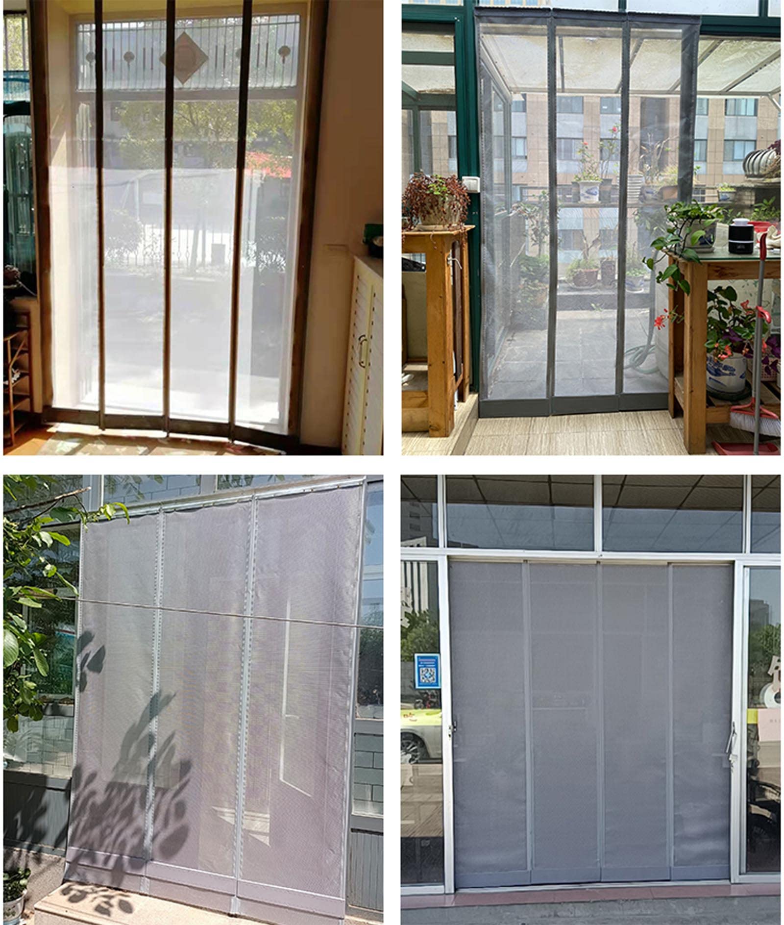 Magnetische hordeur 105 x 240 cm met Heavy Duty klamboe met magneet om insecten buiten te houden Zwart