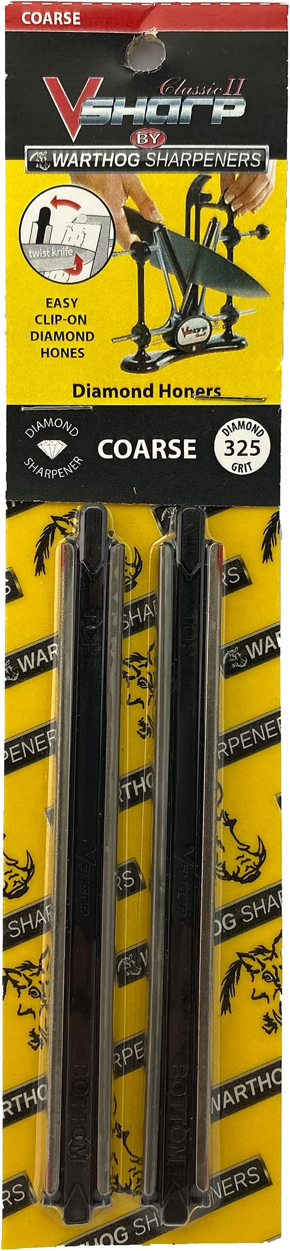 Warthog V-Sharp A4 Replacement Hones, COARSE 325 Grit for A4 & Classic II Knife Sharpener Systems