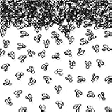 100pcs Snake Confetti, Black Glitter Snake Table Confetti for Baby Shower, Reptile Animal Paper Scatters, Reptile Pet Themed Birthday/1st Birthday Party Table Decoration