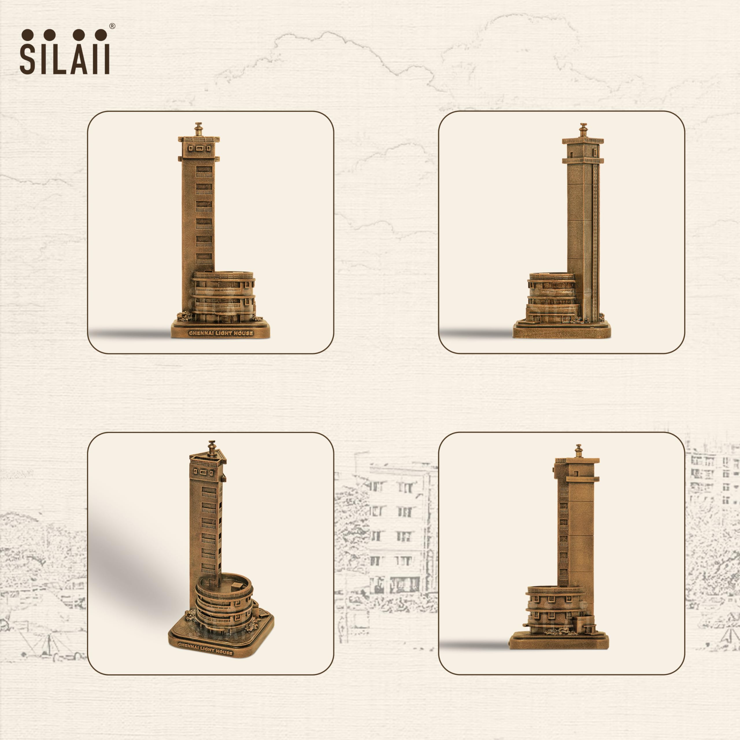 SILAII Chennai Lighthouse Marina Sculpture 2