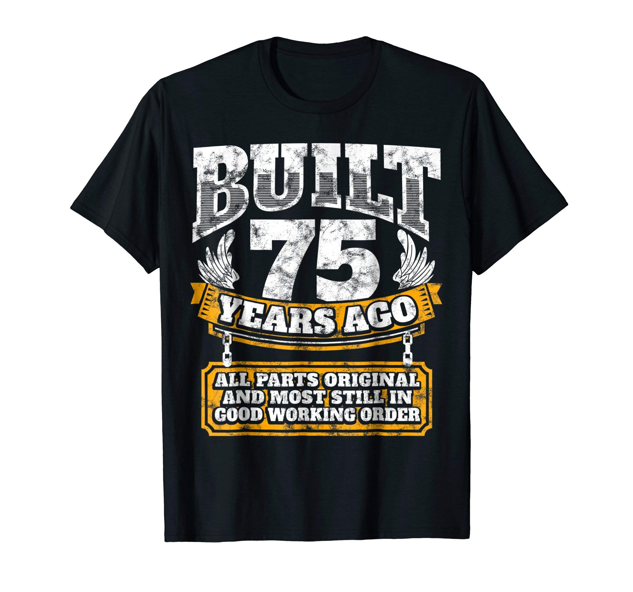 Funny 75th Birthday Tee Shirts & Cool B-Day GiftsFunny 75th Birthday Shirt B-Day Gift Saying Age 75 Year Joke T-ShirtOEKO-TEX STANDARD 100