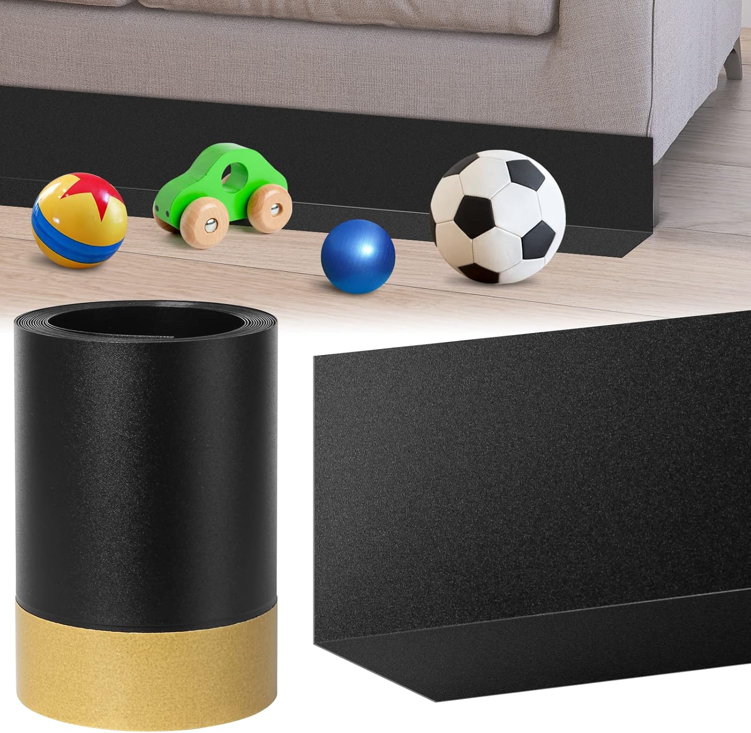 MIPON 118" Cuttable Under Couch Bed Blocker,Toy Blockers