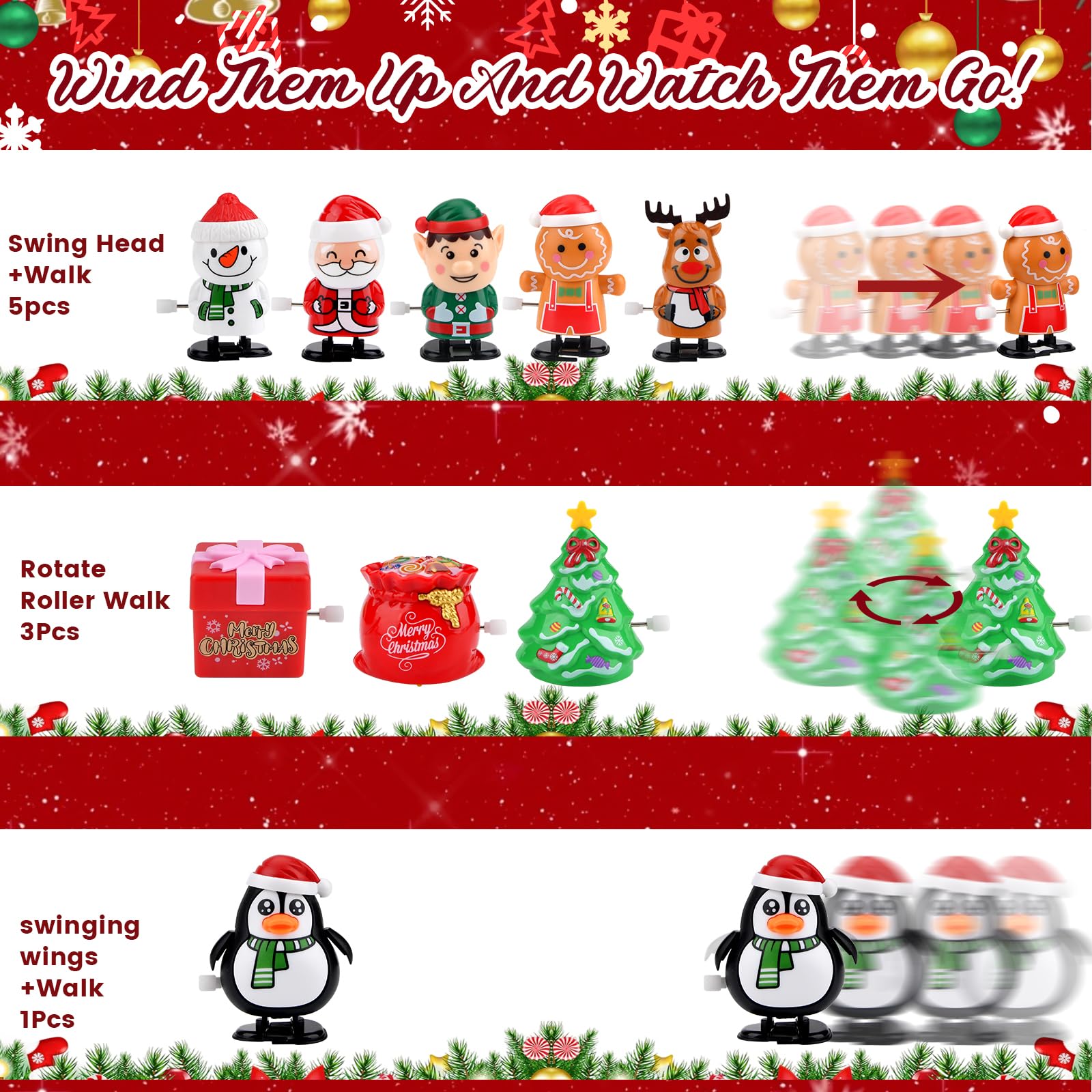 Pipihome Christmas Wind Up Toys - Image 4