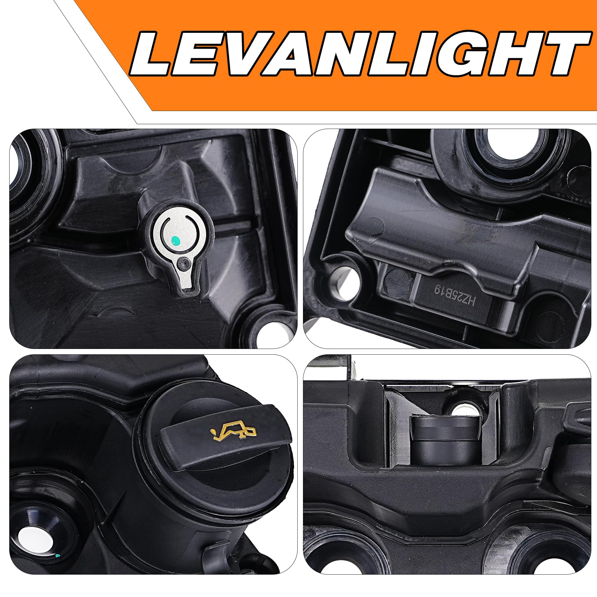 Coperchio bilanciere valvola motore con guarnizione compatibile per Audi A1 8X A3 8P Q3 8U Altea XL Ibiza 6J Leon 1P Octavia Superb Mk2 Golf Mk6 Polo 6R 6C 1.6 2.0 Sostituire # 03L103469R, 03L103483C