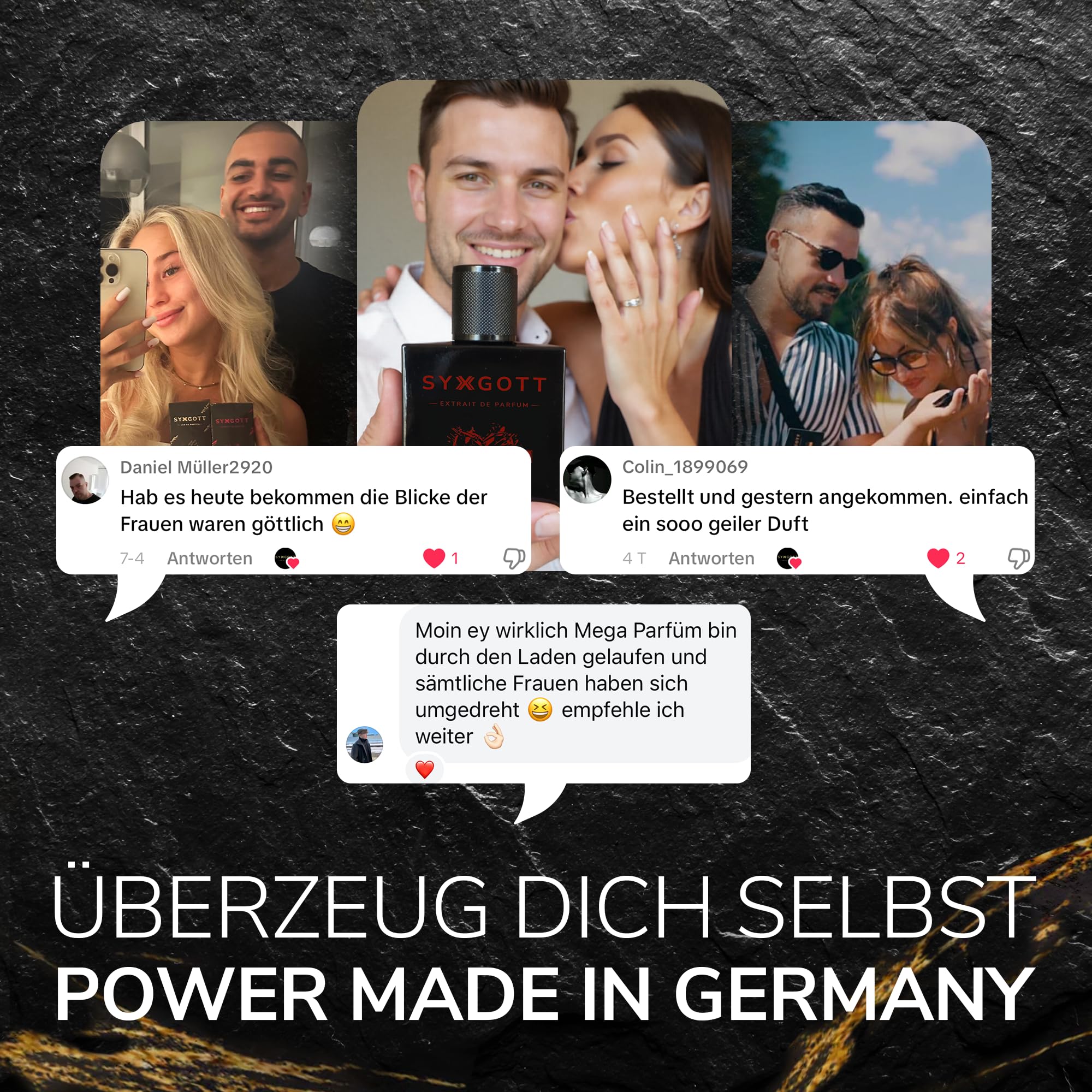 SYXGOTT ARISE Männerparfum mit Pheromon Öl | Eau de Parfum für Herren | Parfumprobe gratis | frisch und fruchtig | perfekter Frühling & Sommerduft