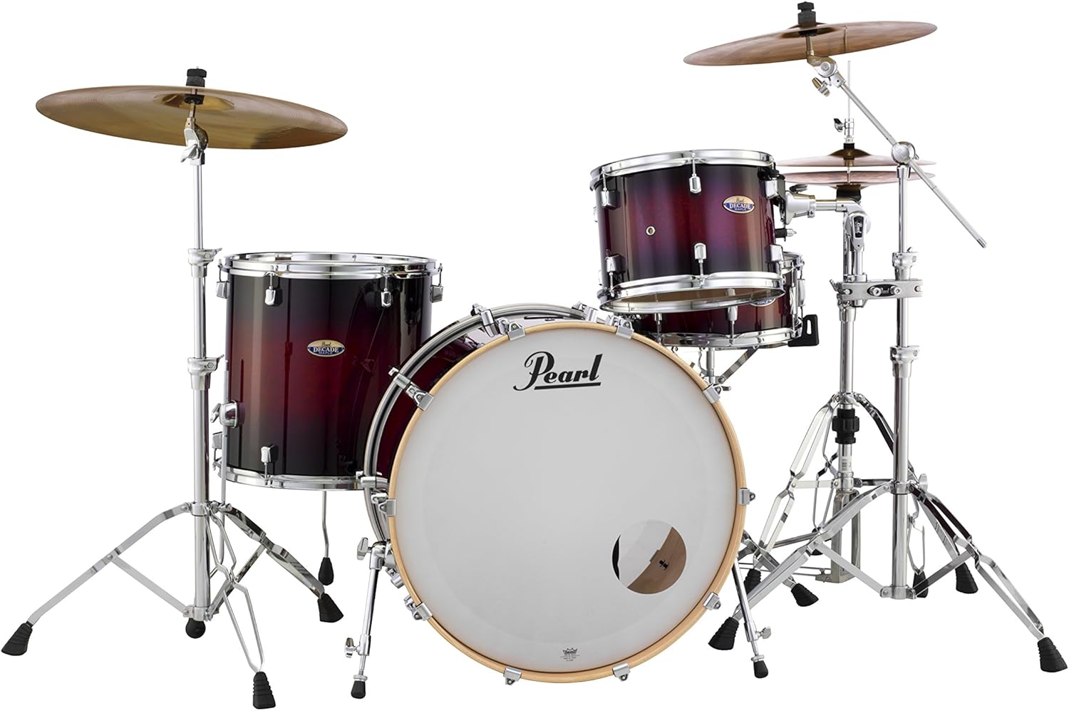 Pearl Drum Set, Gloss Deep Red Burst, inch (DMP943XPC261