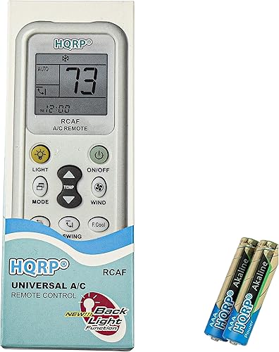 HQRP Control remoto compatible con Haier HWF08XC5 HWR05XC5 HWR05XC9-L HWR05XCA HWR06XC5 HWR06XC5-T HWR06XC6 HWR06XC6-T HWR06XC7 HWR06XC7-T