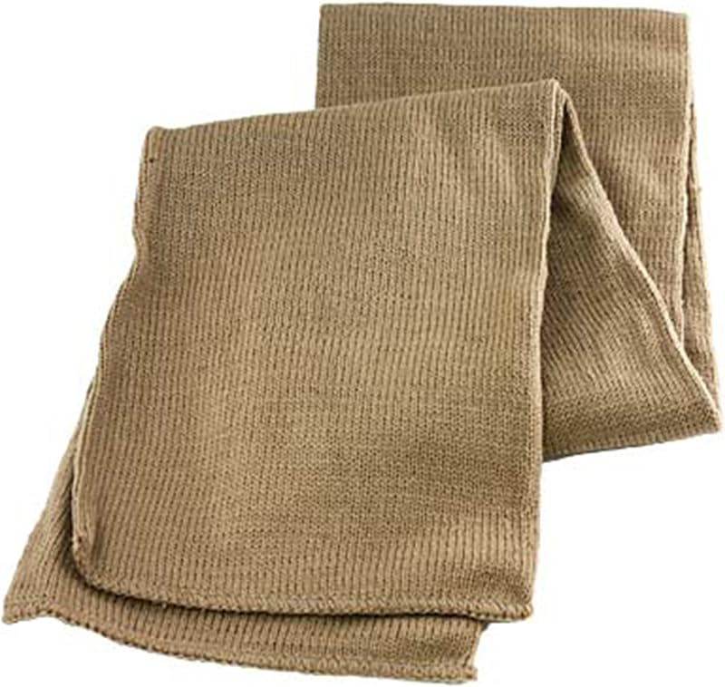 Men Classic Knit Winter Scarf Warm Double layer
