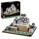 21060 Architecture Himeji Castle&comma; Adult Block Set to Build Castle Model&comma; Gift Idea for Architect and Japanese Culture Fan&comma; Includes Cherry Trees to Build