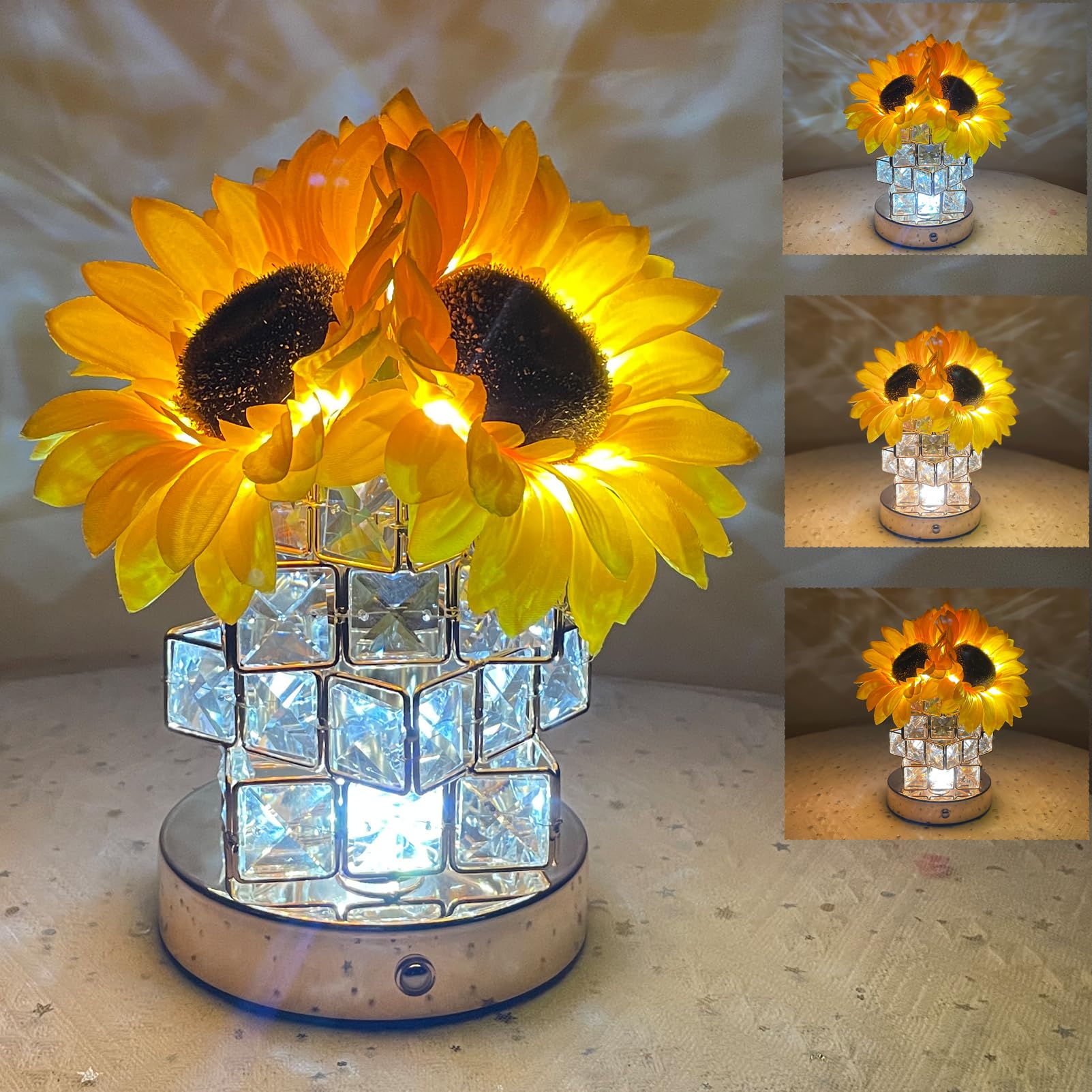 Amazon.com: Sunflowers Flower Lamp,3-Colour Infinitely Dimming