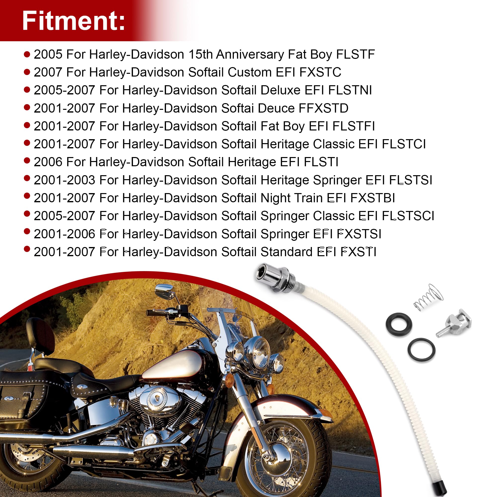 Amazon.com: Fuel Tank EFI Check Valve Assembly w/O-Rings Changing