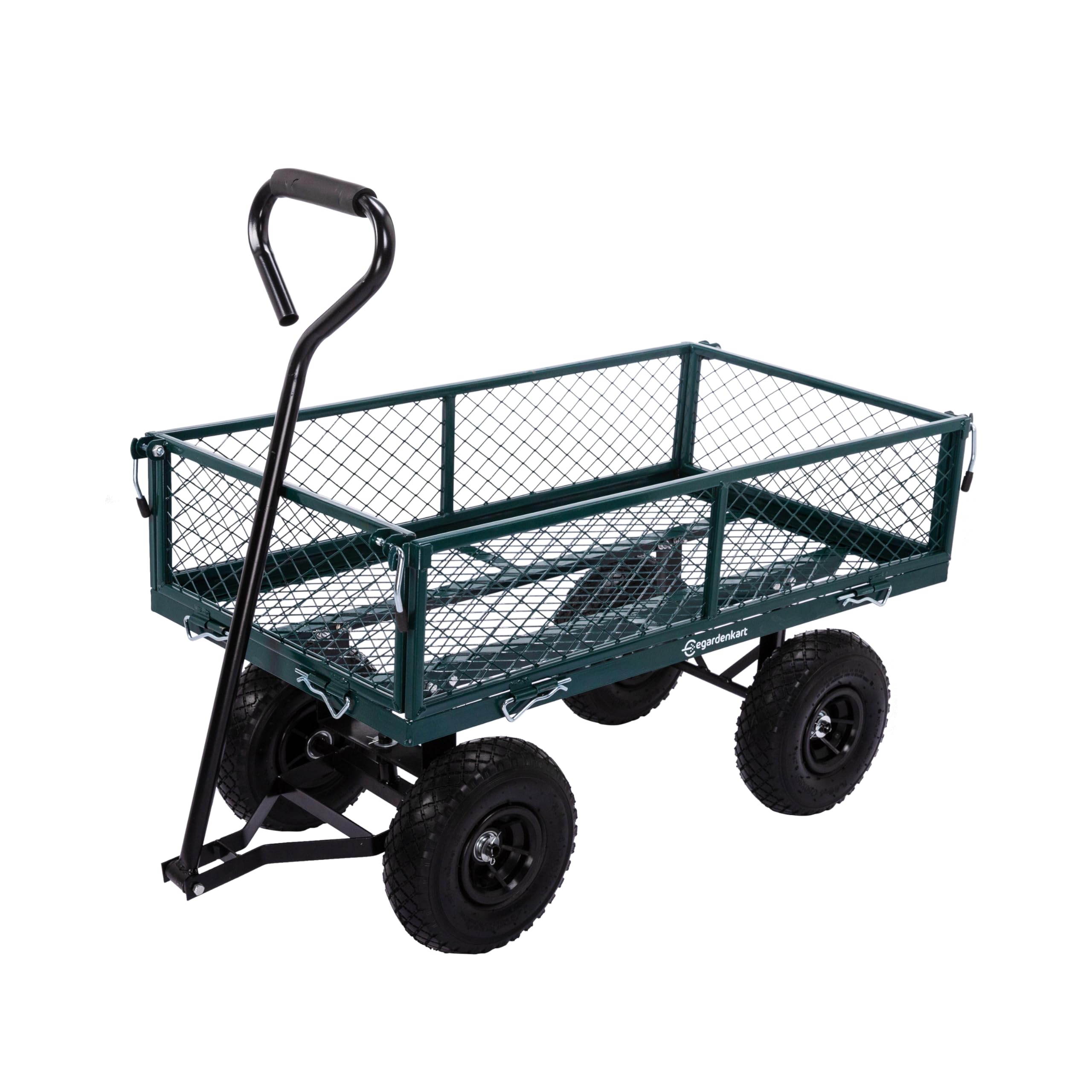 Egardenkart Heavy Duty Garden Wagon Cart 180kgs Capacity with Removable Sides.