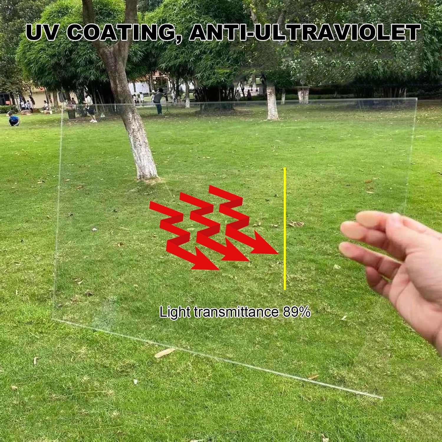 CRoofing Sheets - Cubierta de plástico rígido de 1 mm para invernaderos, protección UV, 89% de transmisión de luz, hoja de repuesto (1 x 9 m)
