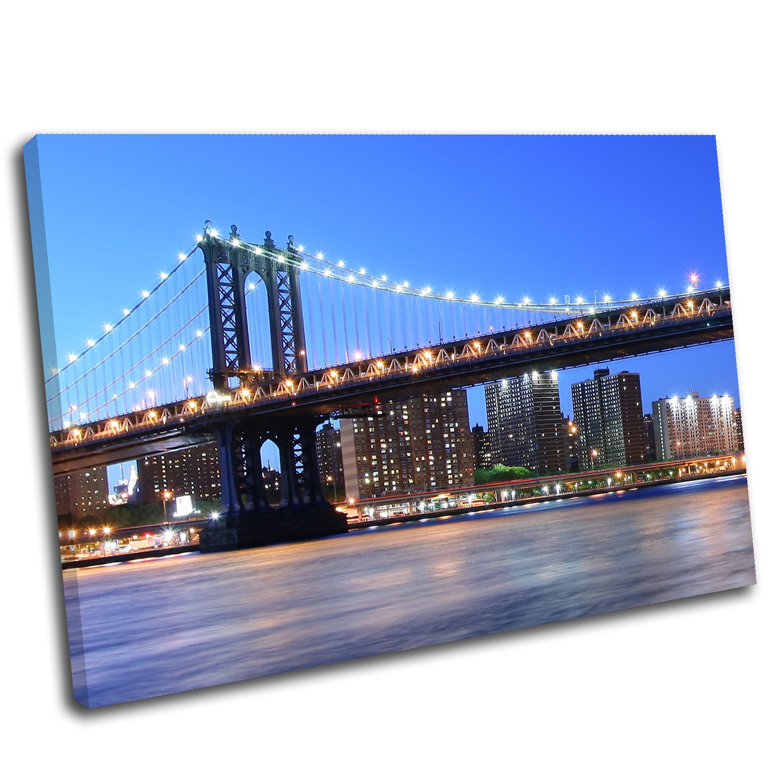 Canvas Culture - New York City Brooklyn Bridge Cityscape Canvas Print Original 90 x 60cm