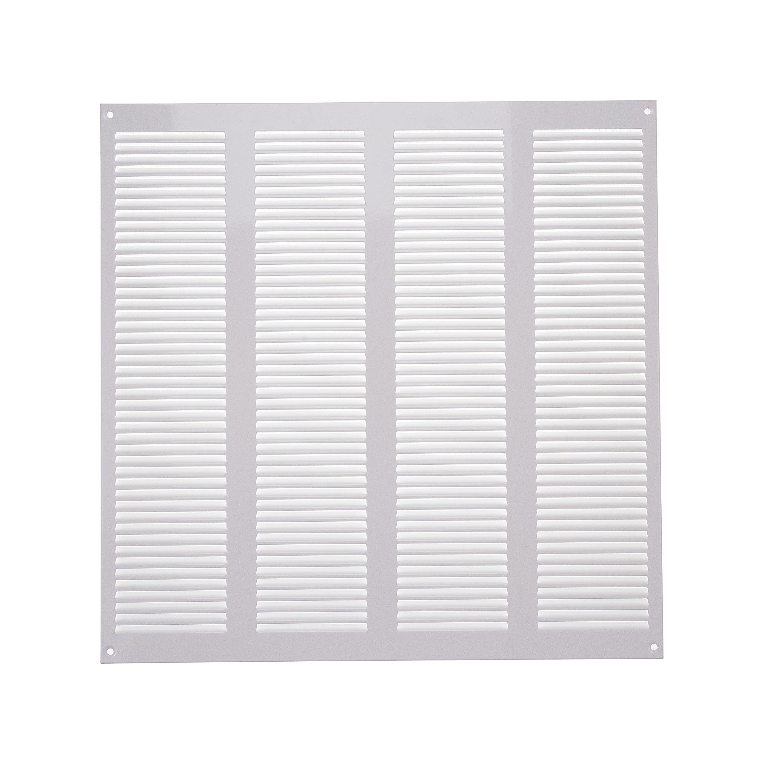 Vent Systems Griglia di ventilazione bianca con zanzariera, 400 x 400 mm Applicazioni impiantistica riscaldamento, raffreddamento e ventilazione Griglia di ventilazione per interno ed esterno