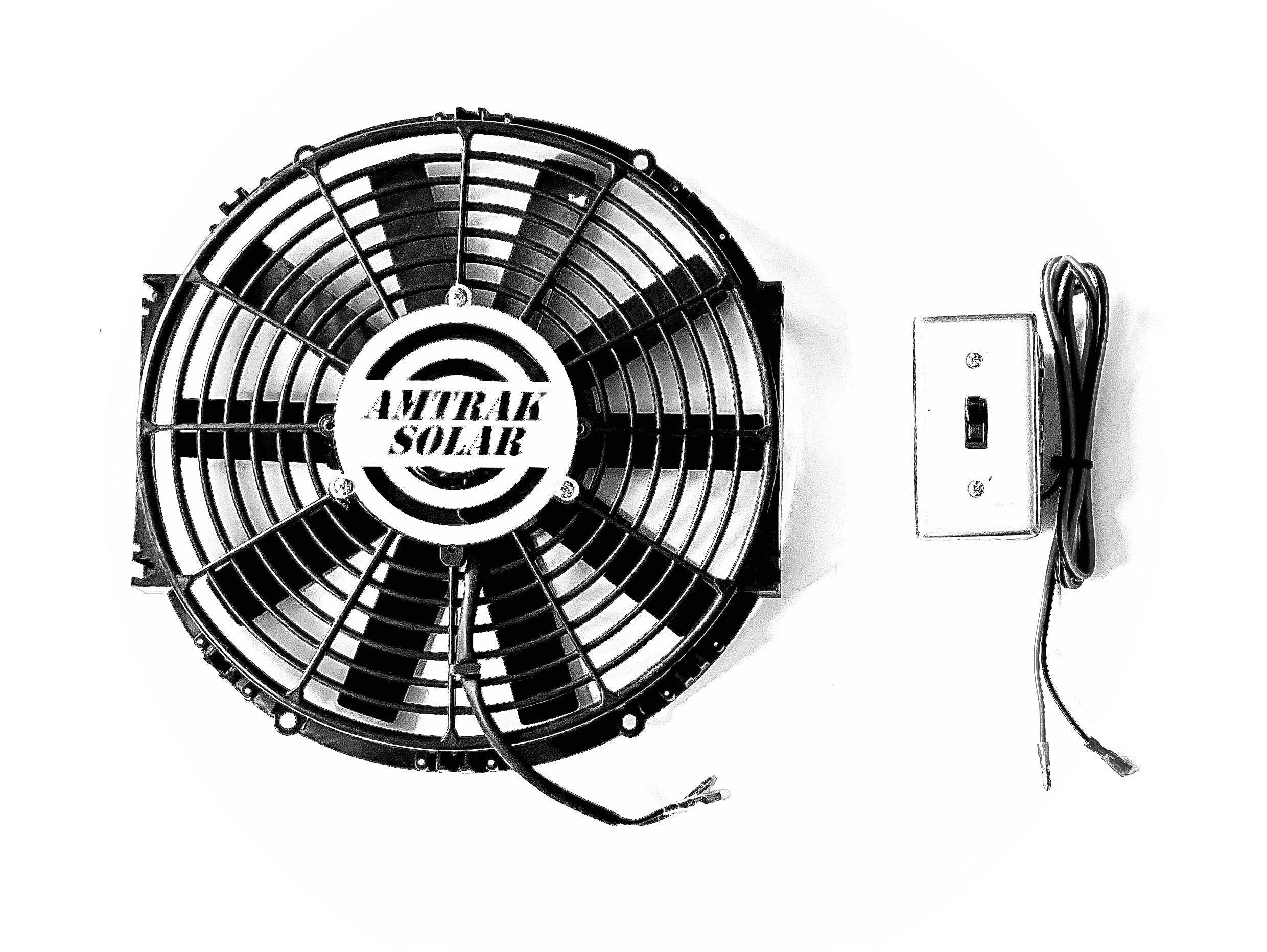 Buy Amtrak Solar 12" DC Plastic Fan with On/Off Switch Online at