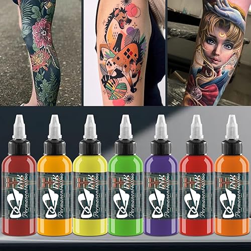 Miniatura 6 de BAODELI Juego de tinta de tatuaje profesional – 14 colores 1oz (1.0 fl oz), suministros de tinta de pigmento veganos, tintas de tatuaje vegano