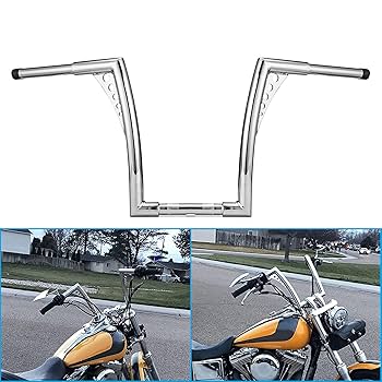 Amazon | WSays 12インチ ライズ エイプハンガー ハンドルバー