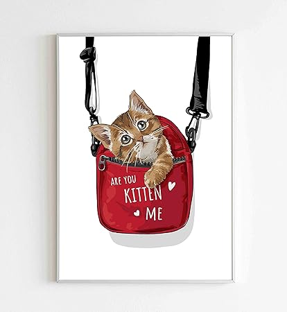 Amazon Co Jp 癒やし のかわいい 猫ちゃん モダン 北欧 国内製造 ポスター ネコ キャット アニマル おしゃれ インテリア ウォールアート イラスト 42 30センチ A3サイズ フレーム無し B017a3 ホーム キッチン