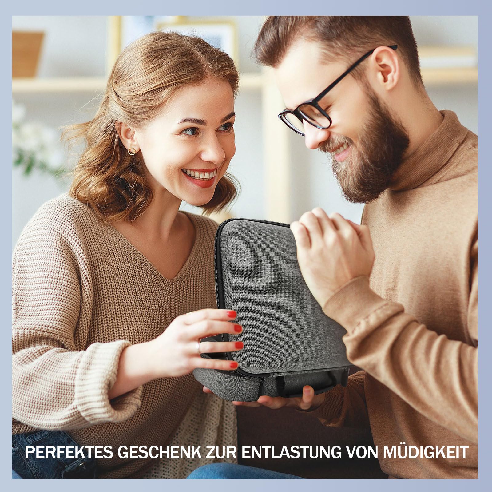Massagepistole mit Wärme & Kältetherapie, 0,78 kg leise Massage Pistole mit 5 Aufsätze & 5 Intensitätsstufen, 12mm Amplitude & 45 lbs Standkraft – Professionelle Tiefengewebemassage