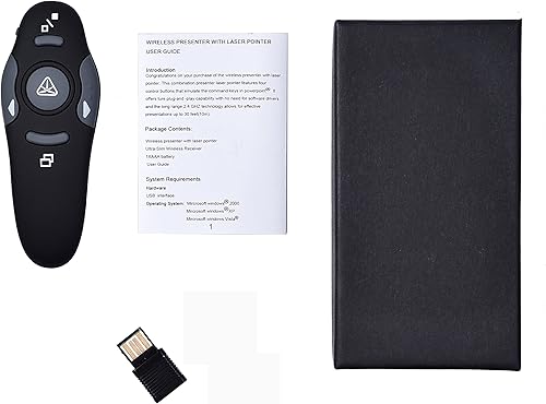 Miniatura 8 de 2.4GHz USB Wireless PresenterMando a Distancia Laser Pointer Pen RojoControlador RF PowerPoint Clicker PPT presentación Pen para Reunión,, Speech de