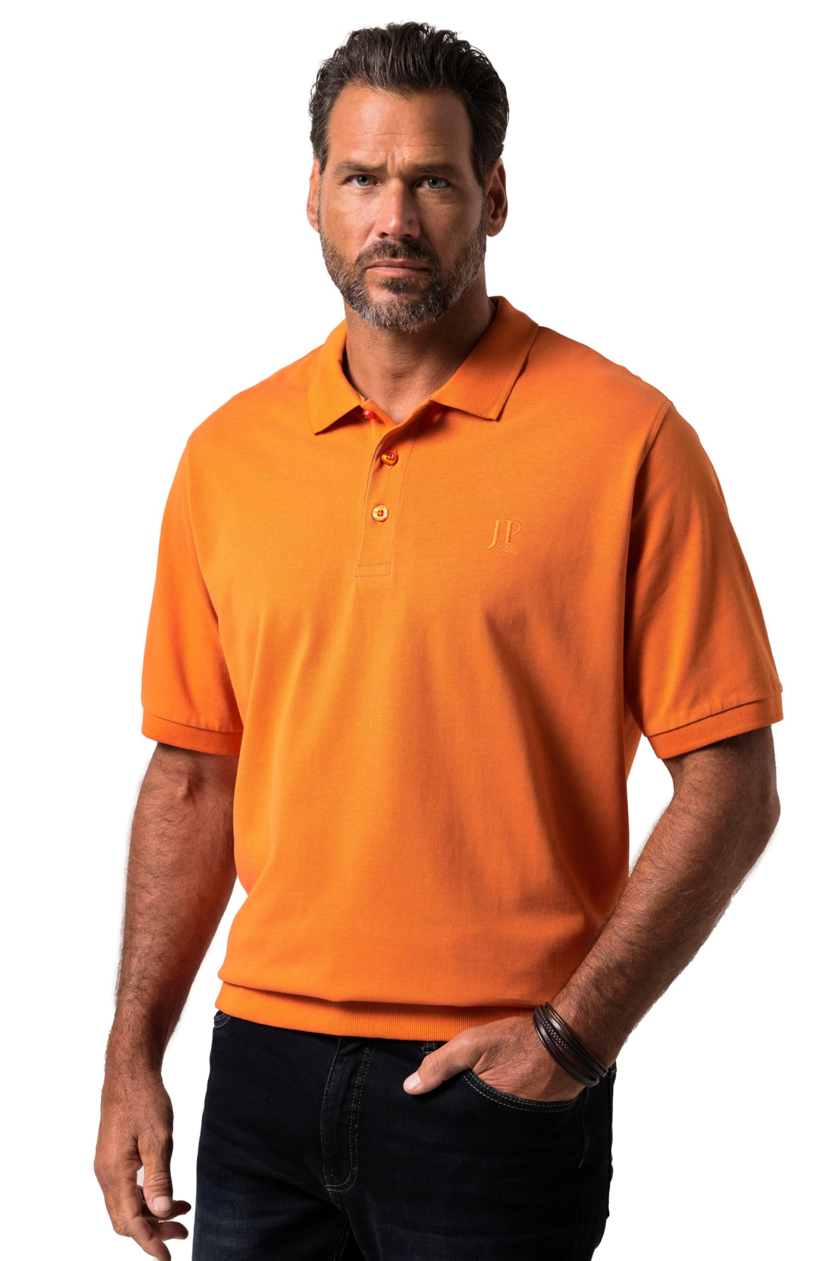 JP 1880 Herren große Größen Übergrößen Menswear L-8XL Poloshirt, Bauchfit, Basic, Halbarm, Piqué 712617