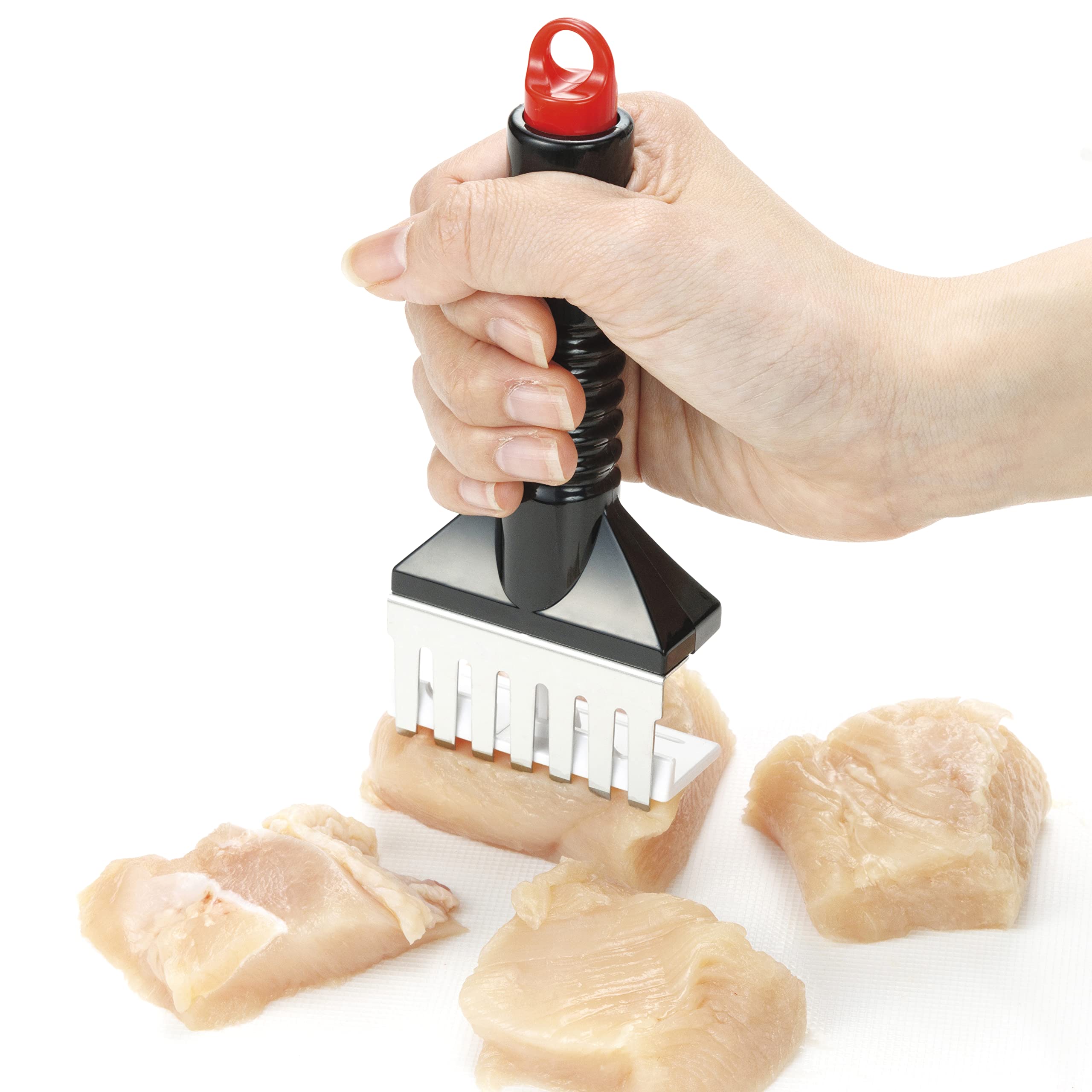 Kai Corporation DH8204 KAI KITCHEN Muscle Cutting Cutter, Meat Tender, Black, Made in Japan