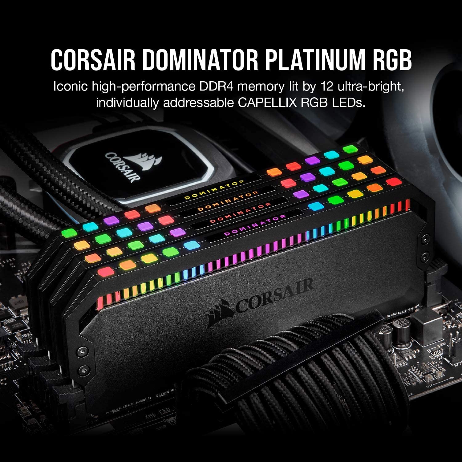 Corsair DOMINATOR PLATINUM RGB Kit di Memoria per Desktop a Elevate Prestazioni, DDR4 2 x 8 GB, 4000 MHz, Nero